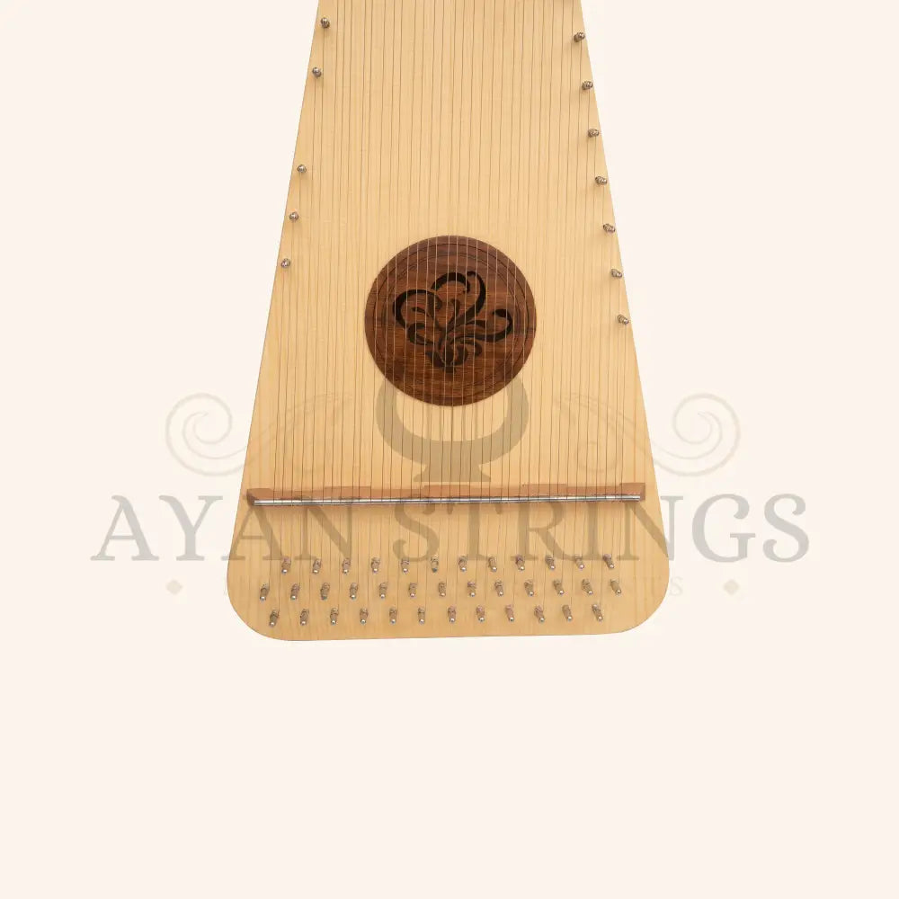 Muzikkon Round Back Bowed Psaltery Baritone Lacewood - Stringed Instruments