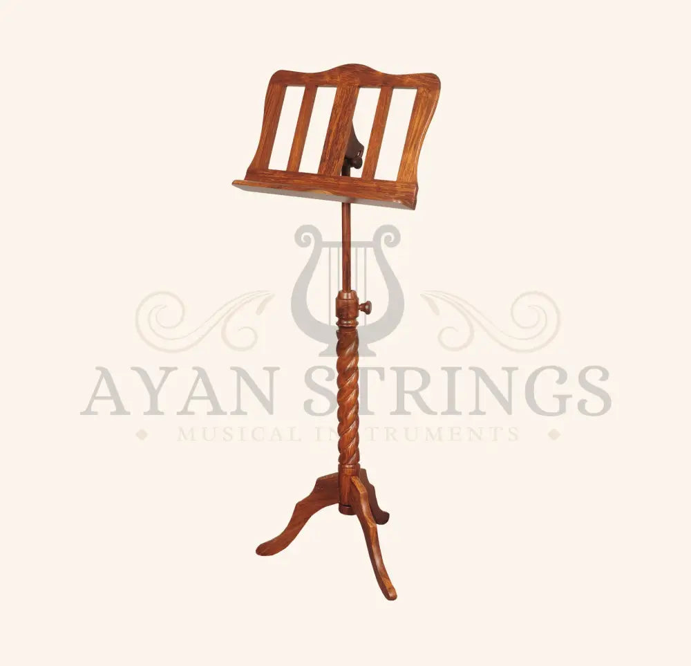 Muzikkon Single Tray Sprial Music Stand Rosewood
