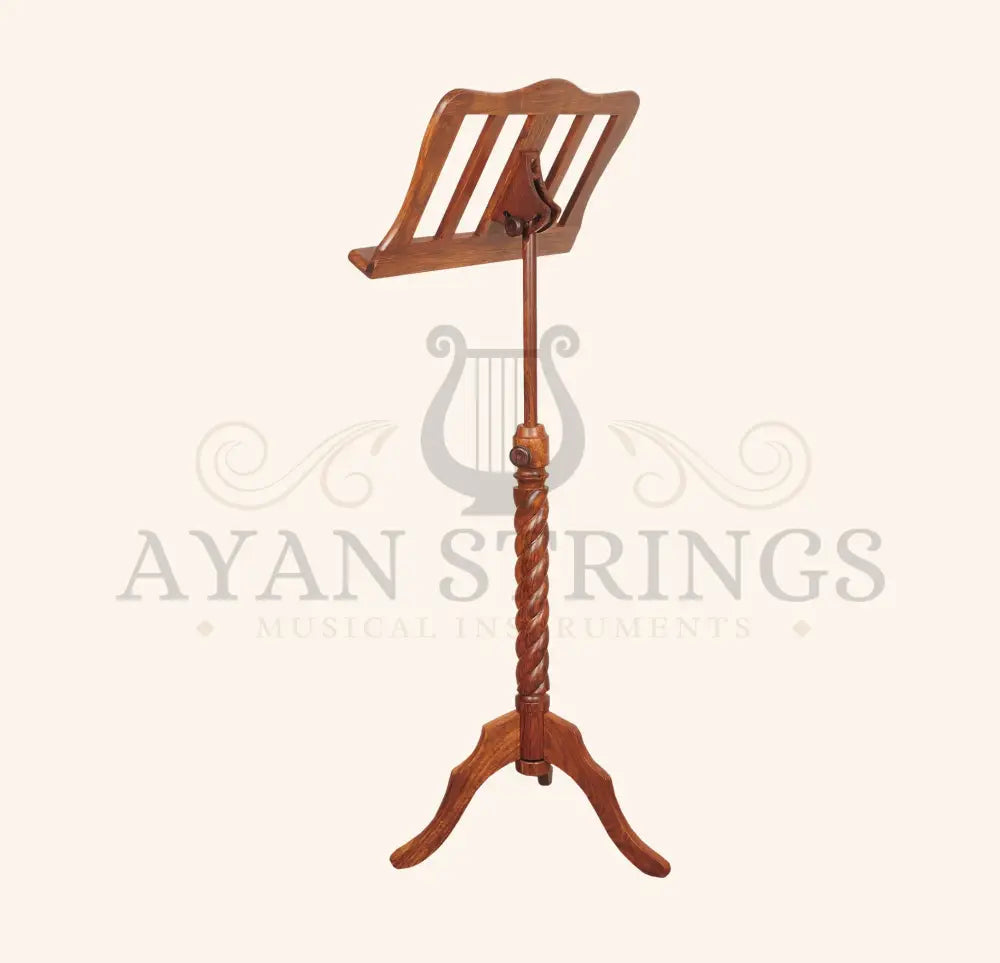 Muzikkon Single Tray Sprial Music Stand Rosewood