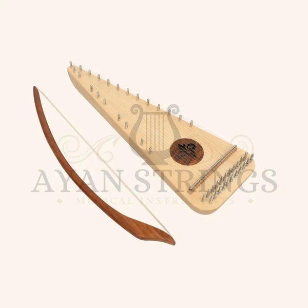 Muzikkon Soprano Bowed Psaltery Roundback Lacewood - Stringed Instruments