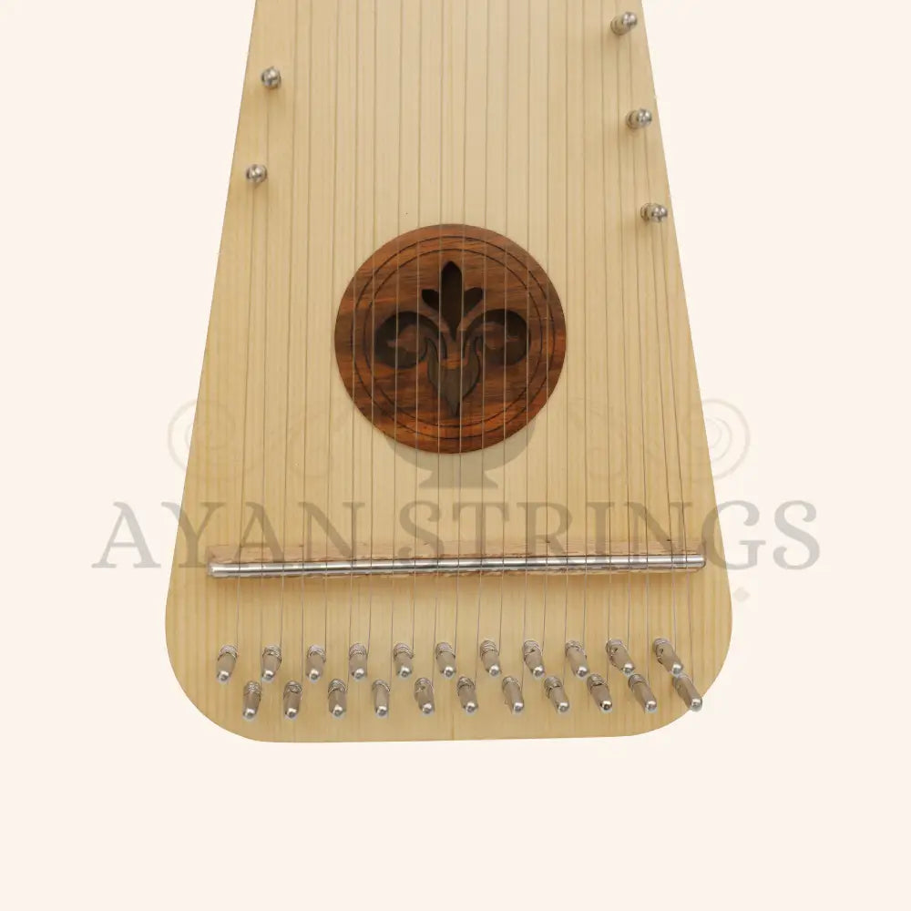 Muzikkon Soprano Bowed Psaltery Roundback Lacewood - Stringed Instruments