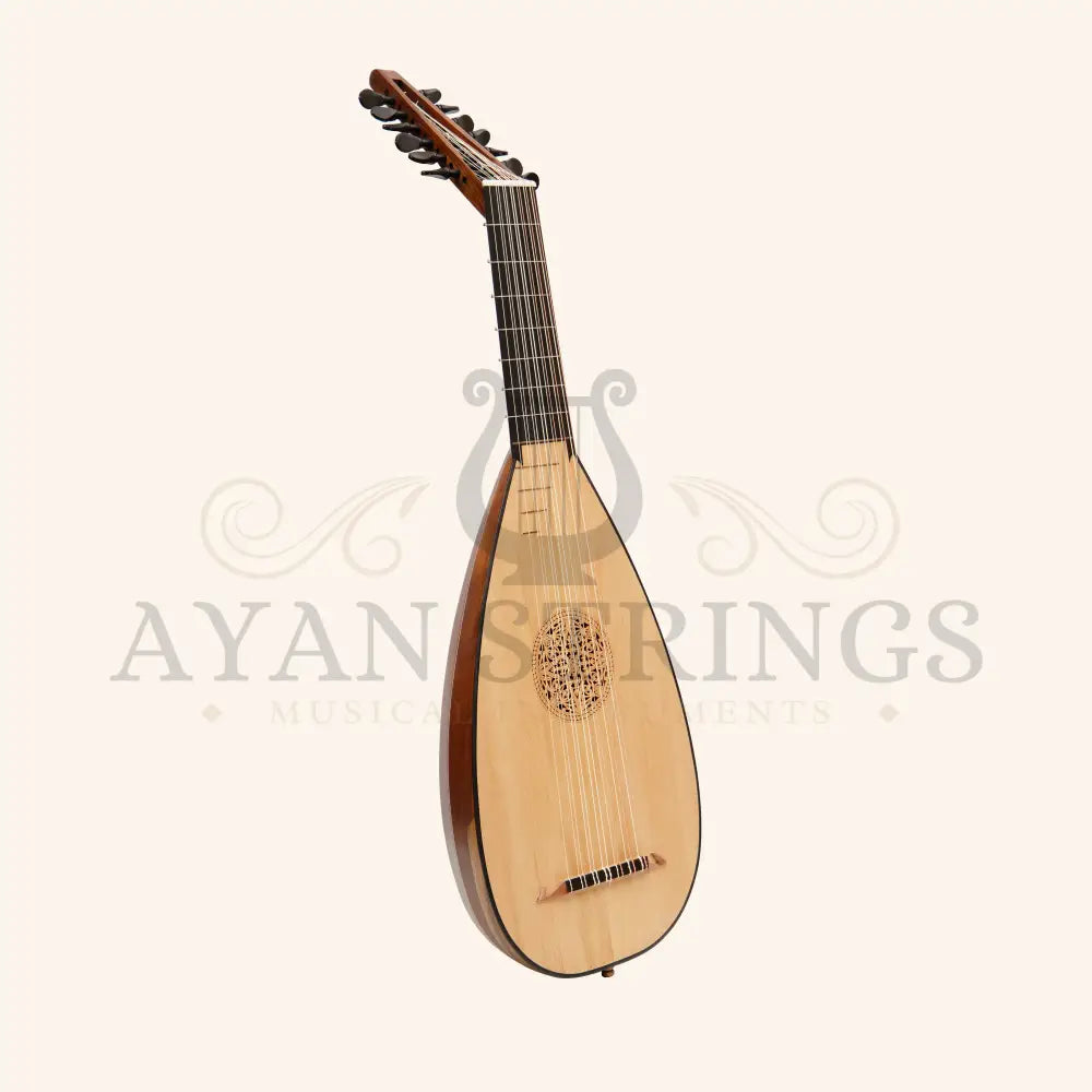 Muzikkon Travel Lute 7 Course Left Hand - Rosewood - Stringed Instruments