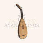 Muzikkon Travel Lute 7 Course Left Hand - Walnut - Stringed Instruments