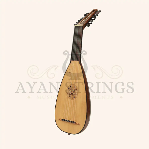 Muzikkon Travel Lute 8 Course Left Hand - Rosewood - Stringed Instruments