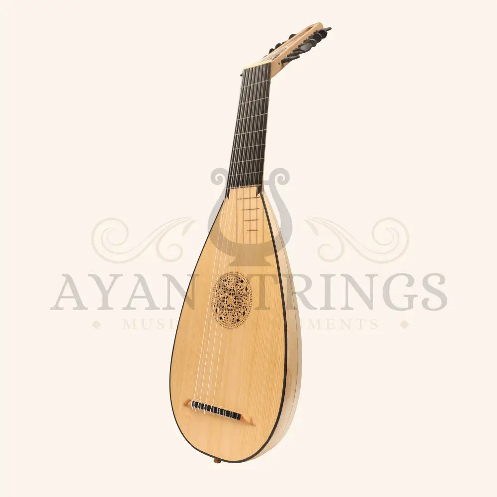 Muzikkon Travel Lute 8 Course Right Hand - Lacewood - Stringed Instruments