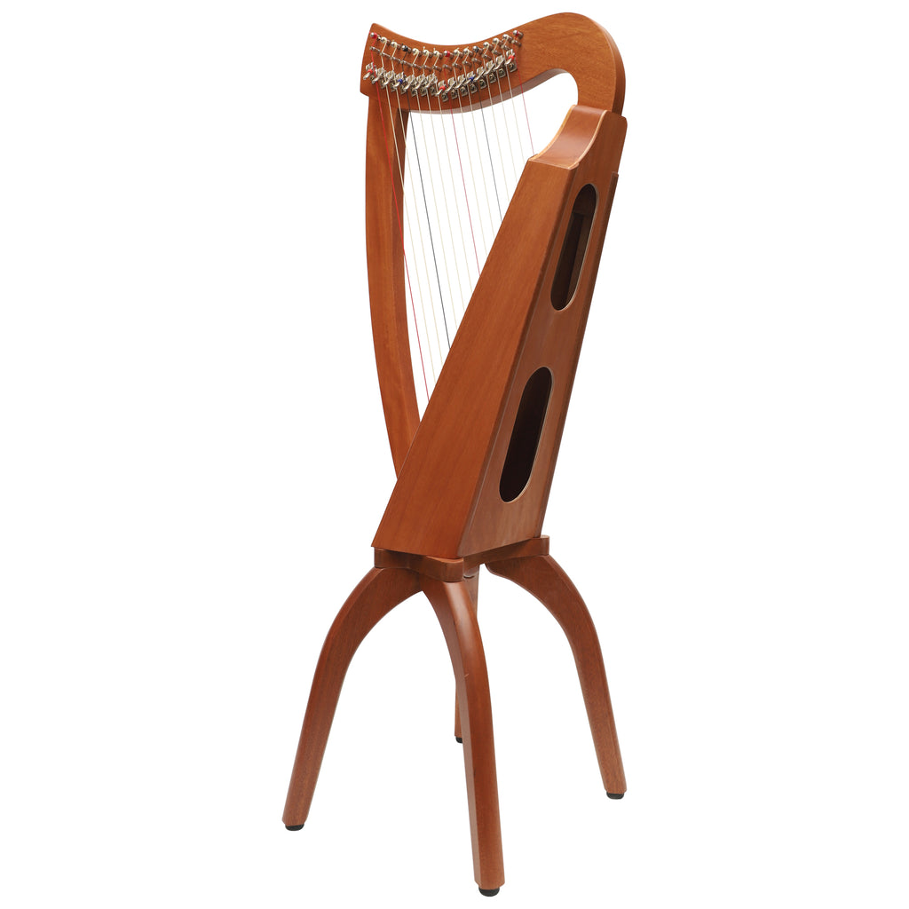 Muzikkon 15 String Trinity Cèilidh Harp Mahogany