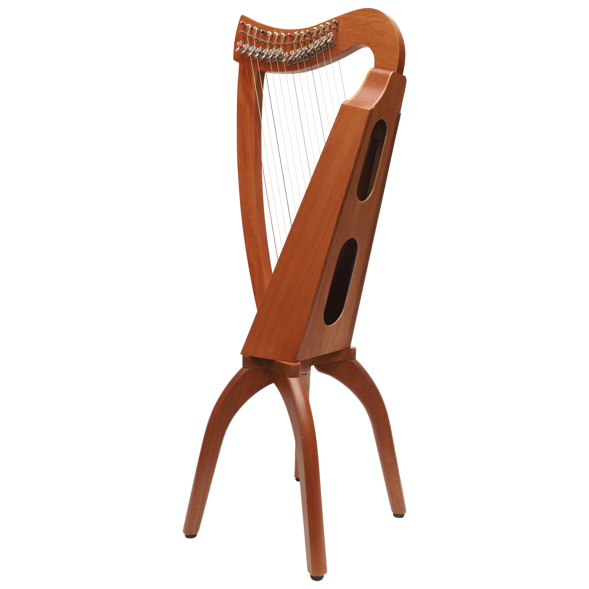 Muzikkon 15 String Trinity Cèilidh Harp Mahogany