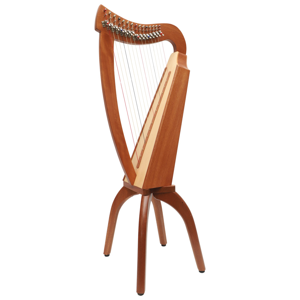 Muzikkon 15 String Trinity Cèilidh Harp Mahogany