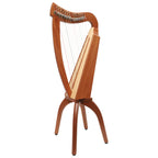 Muzikkon 15 String Trinity Cèilidh Harp Mahogany