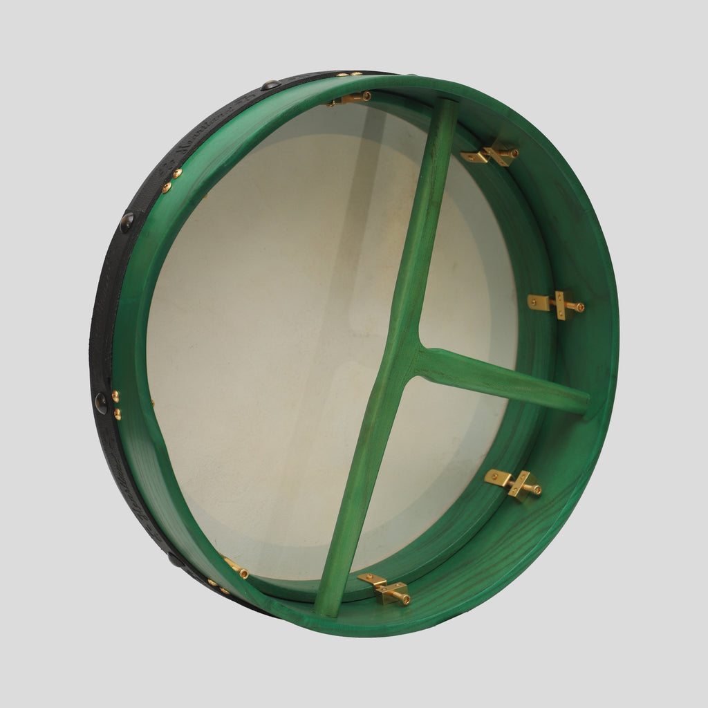 Muzikkon 16"X4" Heartland Tunable Irish Bodhran with T-BAR & Taped Finish Deep Tune