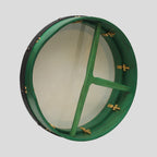 Muzikkon 16"X4" Heartland Tunable Irish Bodhran with T-BAR & Taped Finish Deep Tune