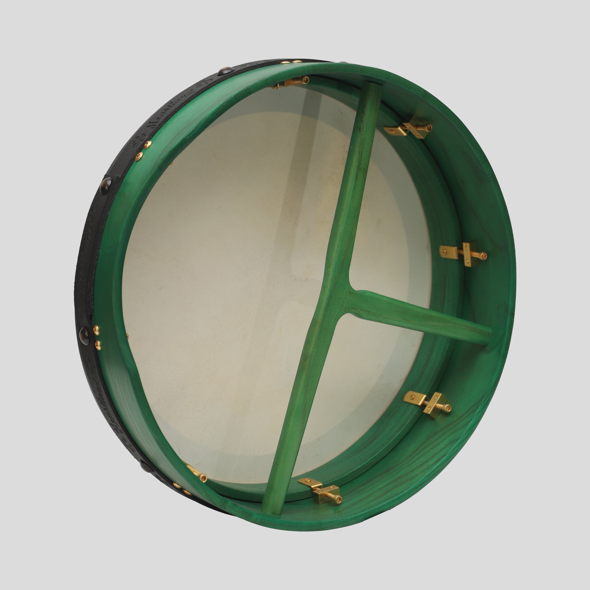 Muzikkon 16"X4" Heartland Tunable Irish Bodhran with T-BAR & Taped Finish Deep Tune
