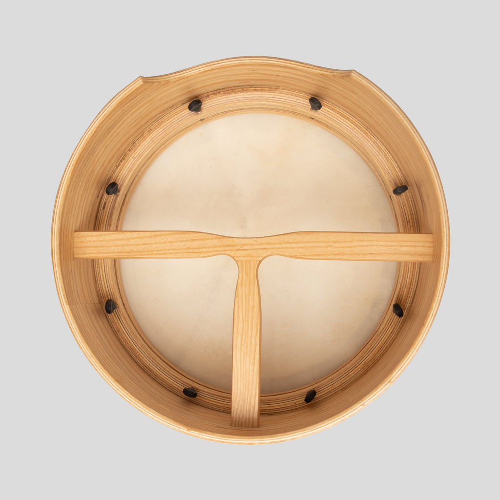 Muzikkon 16”x6" Premium Celtic Irish Bodhran with Easy Tune System Deep Rim T-BAR & Taped Finish