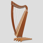 Muzikkon 24 String Trinity Cèilidh Harp Mahogany