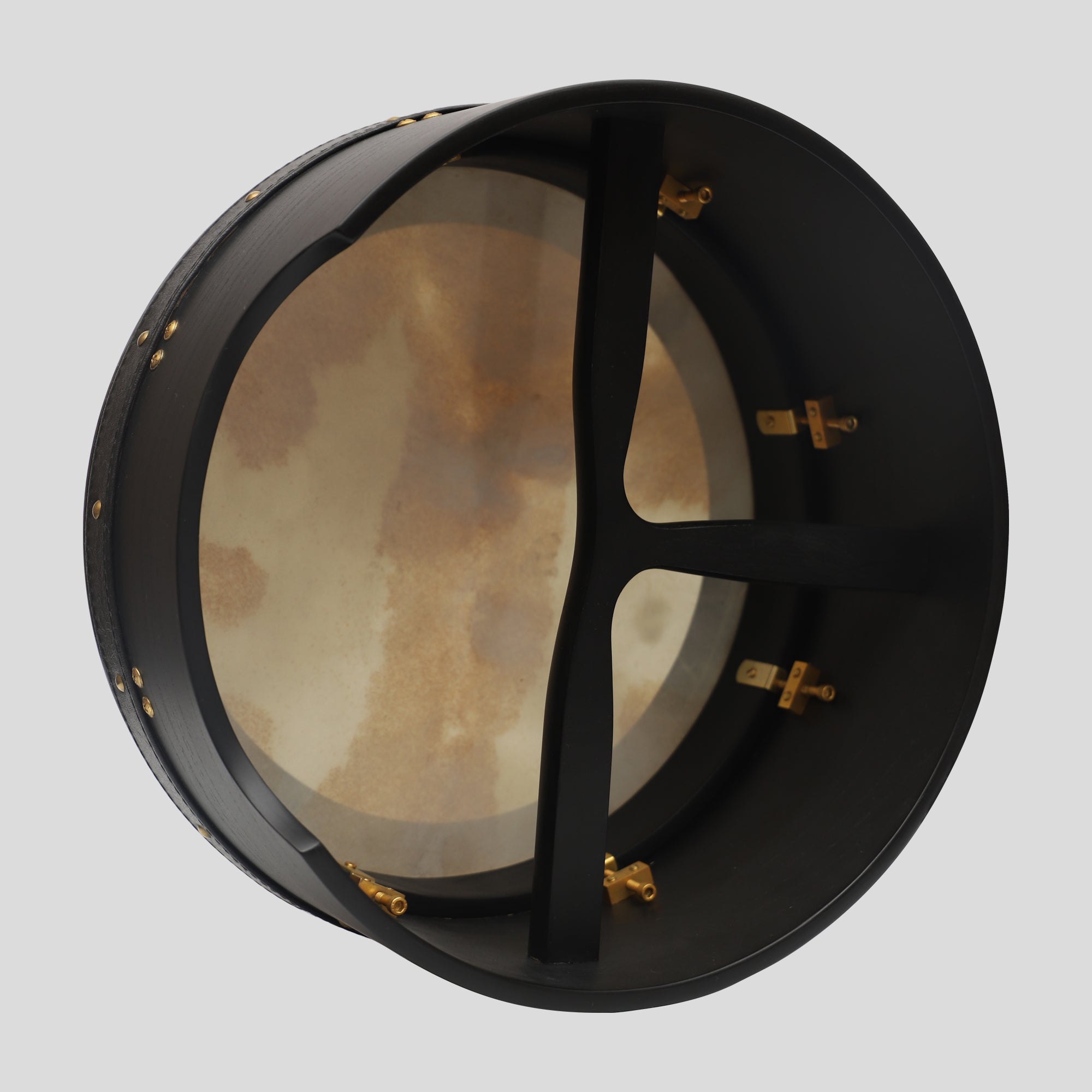 Muzikkon 14"X6" Heartland Tunable Irish Bodhran Drum Deep Rim with T-BAR & Taped Finish Deep Tune