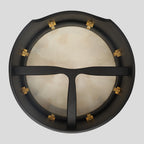 Muzikkon 14"X6" Heartland Tunable Irish Bodhran Drum Deep Rim with T-BAR & Taped Finish Deep Tune