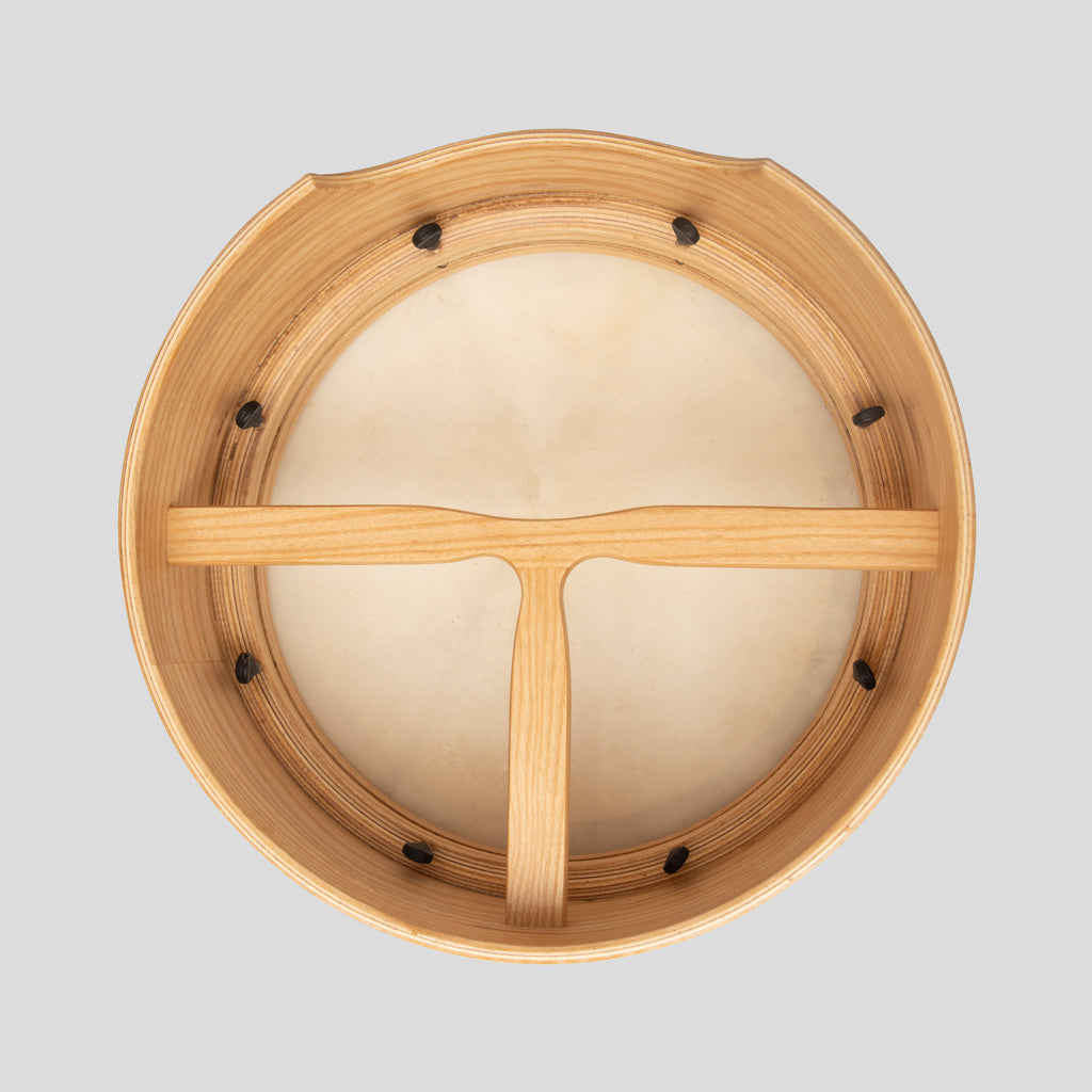 Muzikkon 14”x6" Premium Celtic Irish Bodhran with Easy Tune System Deep Rim T-BAR & Taped Finish