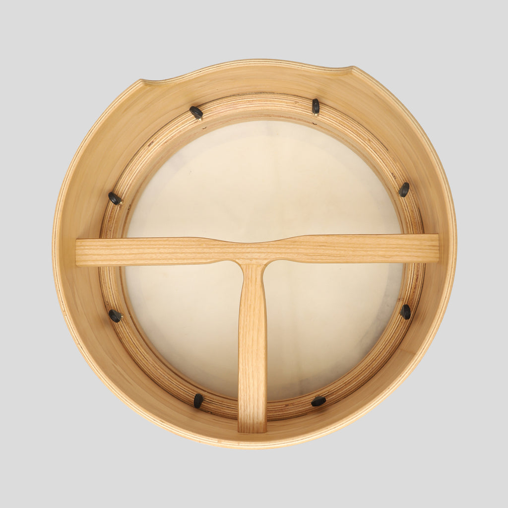 Muzikkon 14”x6" Premium Celtic Irish Bodhran with Easy Tune System Deep Rim T-BAR & Taped Finish