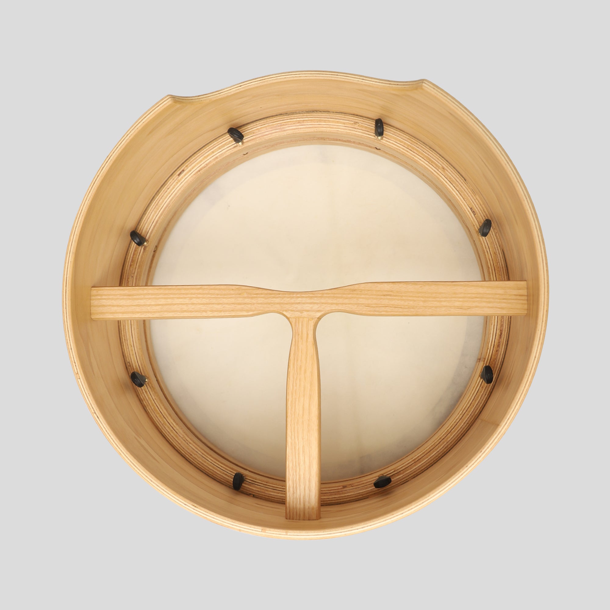 Muzikkon 14”x6" Premium Celtic Irish Bodhran with Easy Tune System Deep Rim T-BAR & Taped Finish