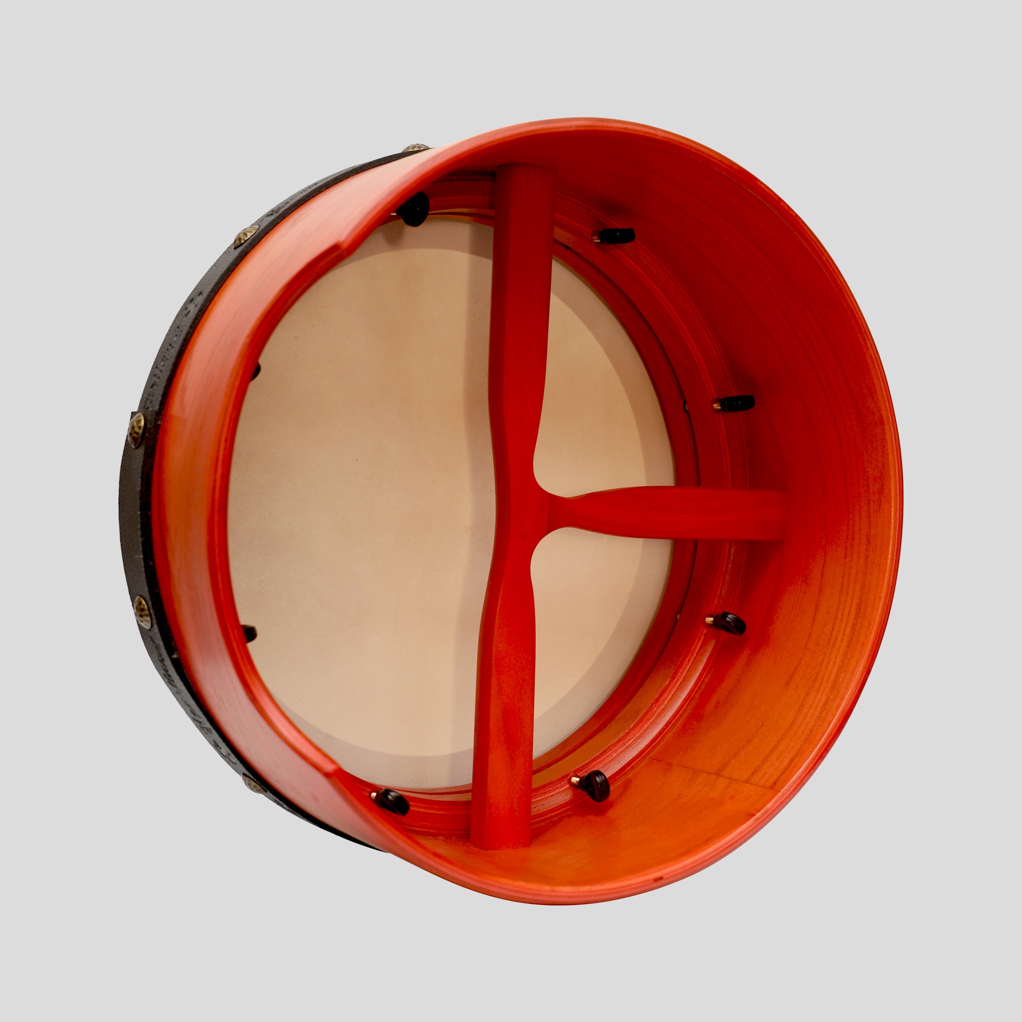 Muzikkon 14”x6" Premium Celtic Irish Bodhran with Easy Tune System Deep Rim T-BAR & Taped Finish