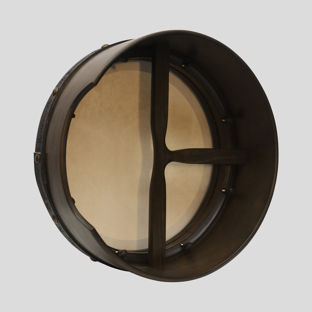 Muzikkon 15”x6" Premium Celtic Irish Bodhran with Easy Tune System Deep Rim T-BAR & Taped Finish