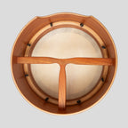 Muzikkon 15”x6" Premium Celtic Irish Bodhran with Easy Tune System Deep Rim T-BAR & Taped Finish