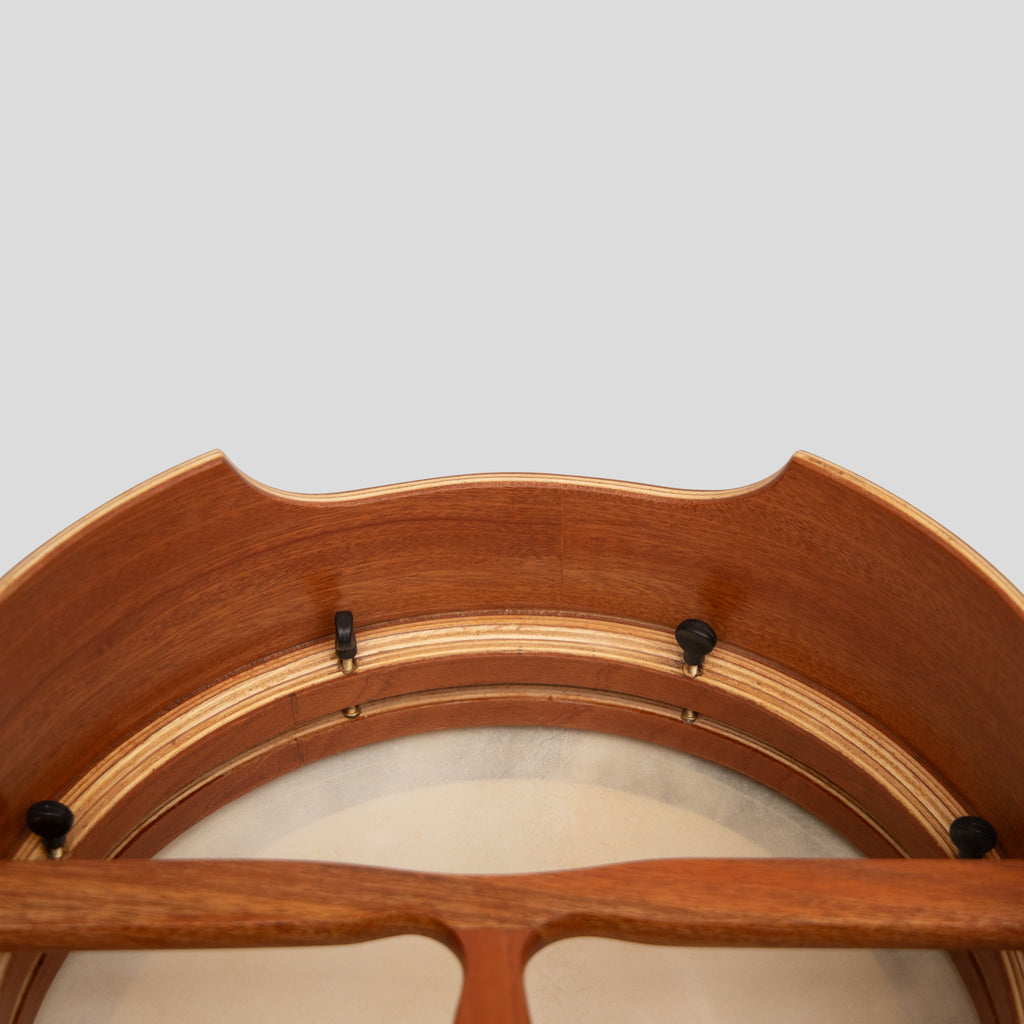Muzikkon 15”x6" Premium Celtic Irish Bodhran with Easy Tune System Deep Rim T-BAR & Taped Finish