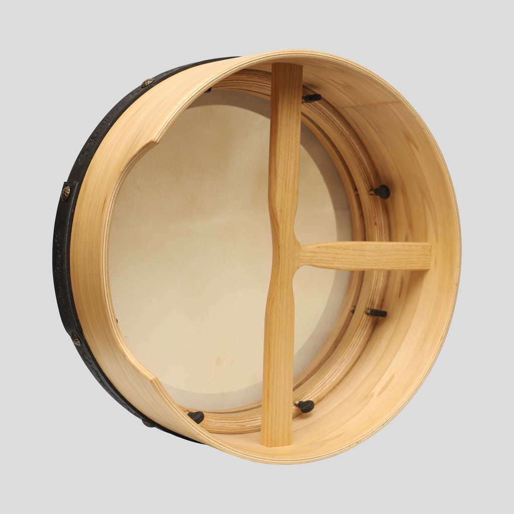 Muzikkon 15”x6" Premium Celtic Irish Bodhran with Easy Tune System Deep Rim T-BAR & Taped Finish
