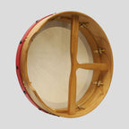 Muzikkon 16"X4" Heartland Tunable Irish Bodhran with T-BAR & Taped Finish Deep Tune