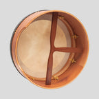 Muzikkon 16"X6" Heartland Tunable Irish Bodhran Drum Deep Rim with T-BAR & Taped Finish Deep Tune, Celtic Irish Bodhran