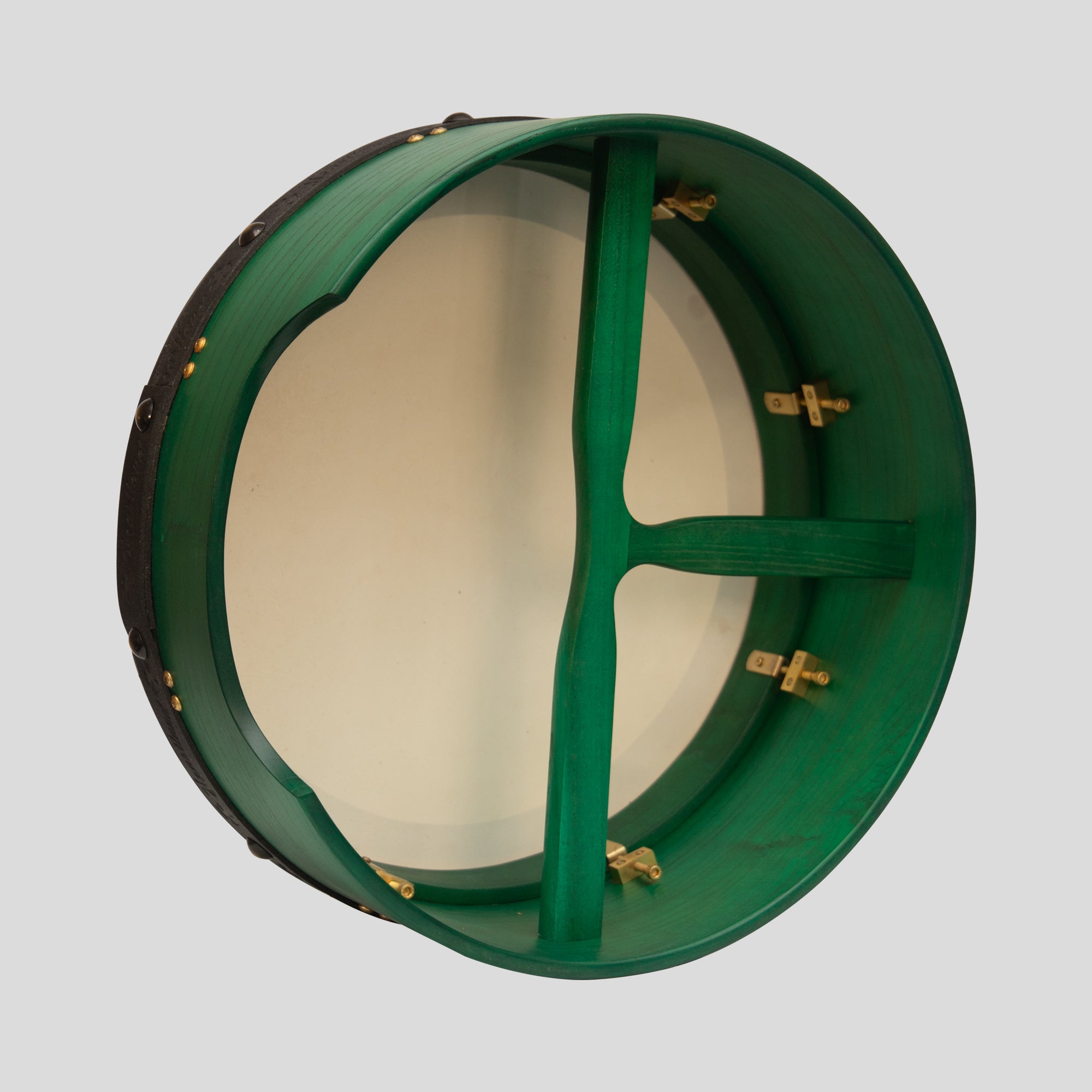 Muzikkon 16"X6" Heartland Tunable Irish Bodhran Drum Deep Rim with T-BAR & Taped Finish Deep Tune, Celtic Irish Bodhran