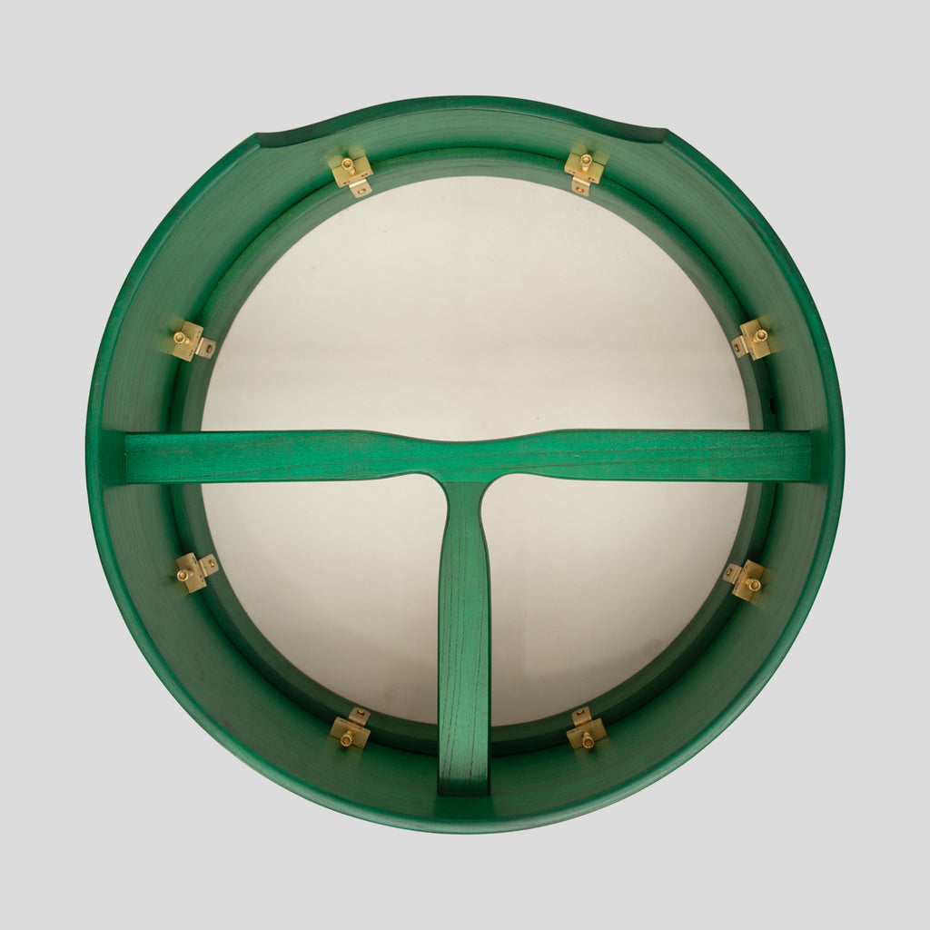 Muzikkon 16"X6" Heartland Tunable Irish Bodhran Drum Deep Rim with T-BAR & Taped Finish Deep Tune, Celtic Irish Bodhran