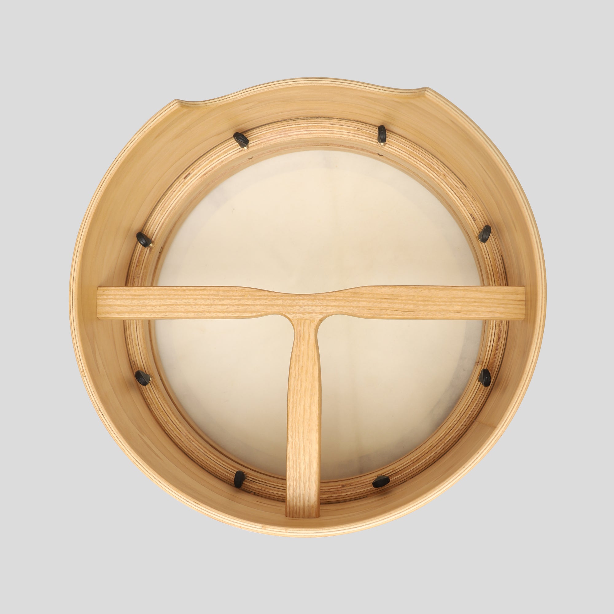 Muzikkon 16”x6" Premium Celtic Irish Bodhran with Easy Tune System Deep Rim T-BAR & Taped Finish
