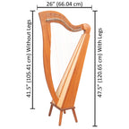 29 String McHugh Harp Square Back