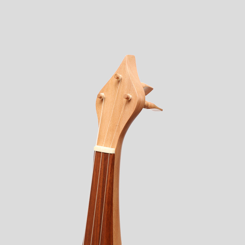 Muzikkon Tenor Rebec, 3 String Lacewood