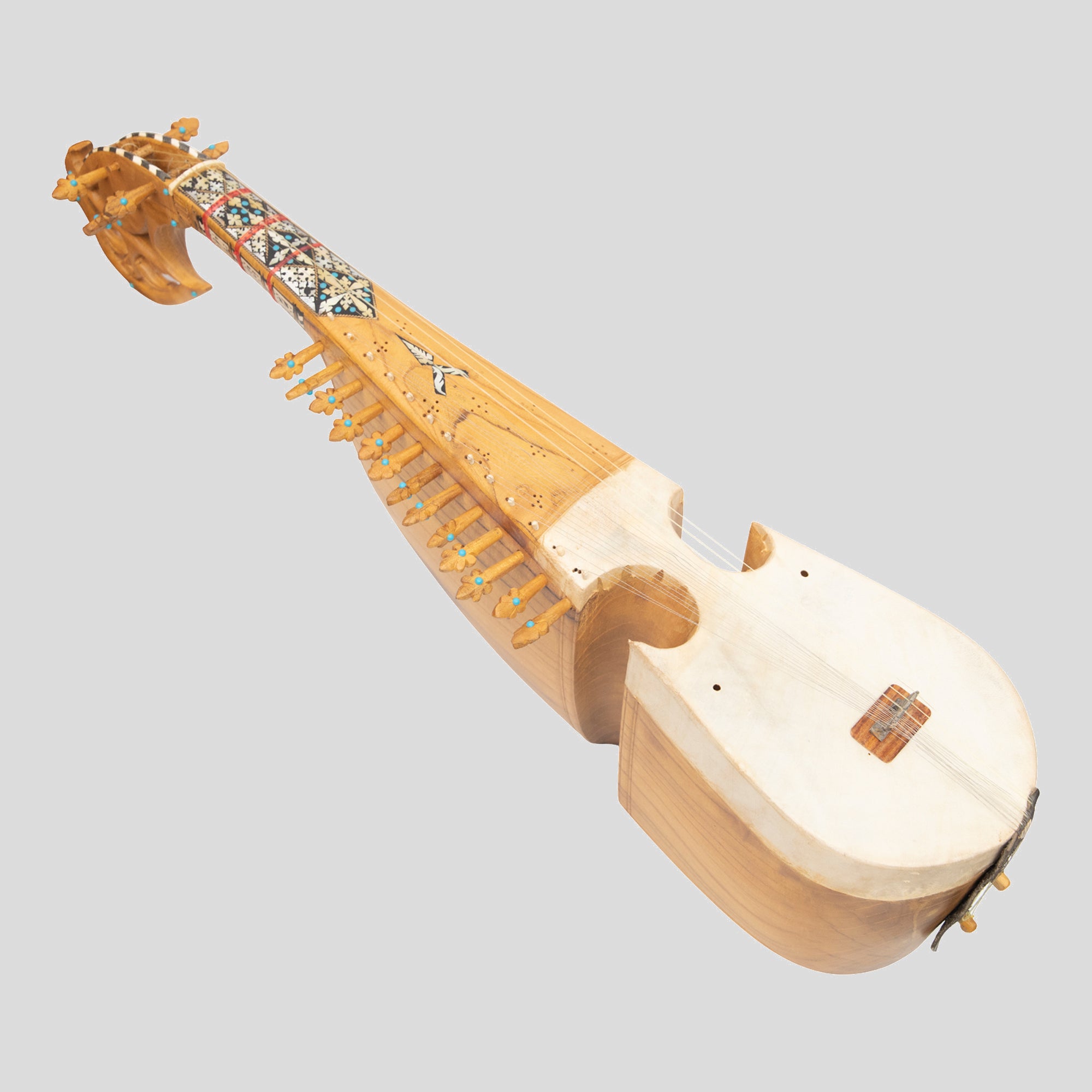 Muzikkon Afghani Rubab Half Sadafi Mulberry