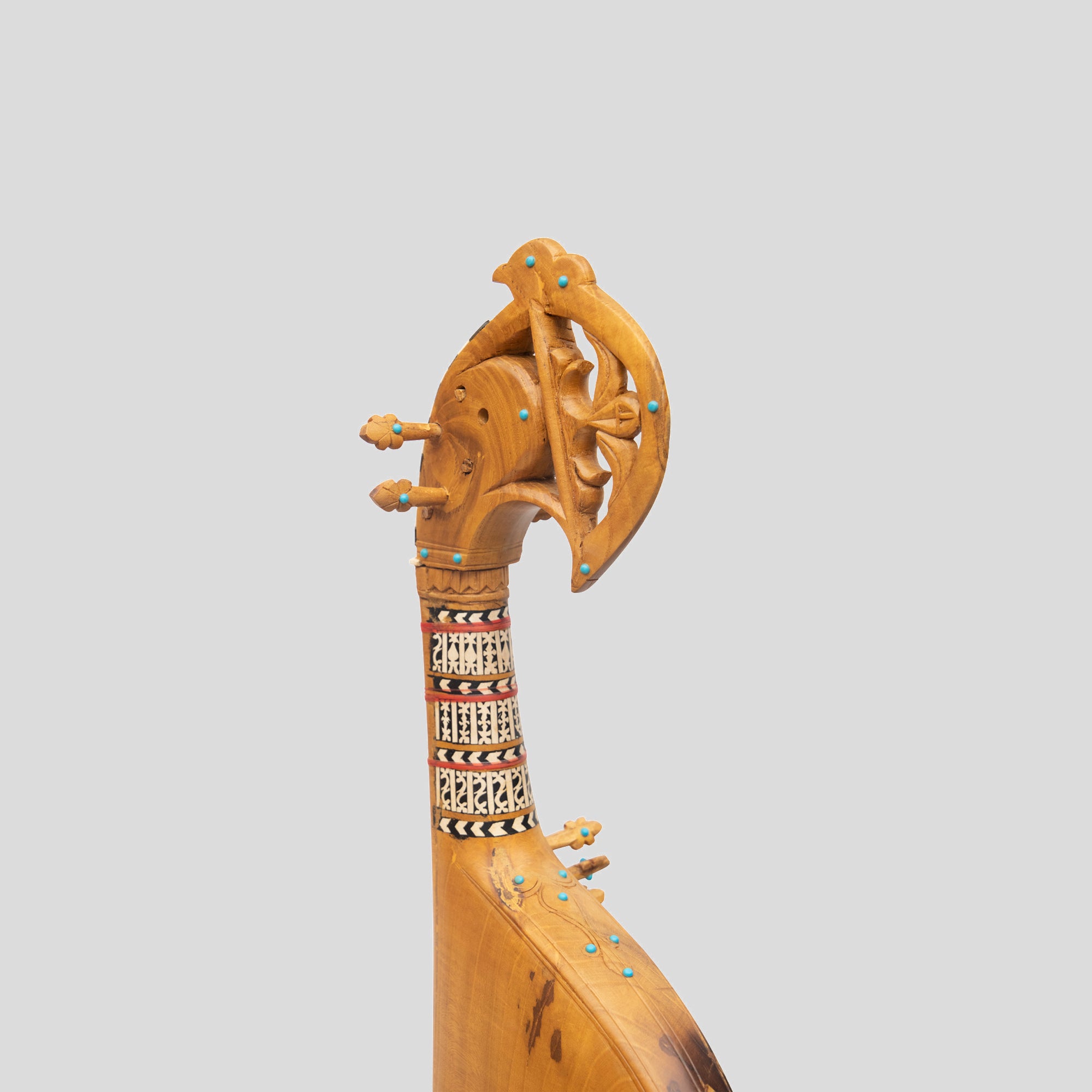 Muzikkon Afghani Rubab Half Sadafi Mulberry