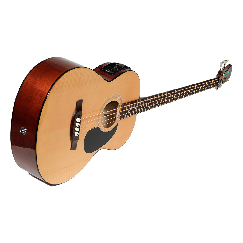 Muzikkon Electro Acoustic Jumbo Bass Guitar, 4 String