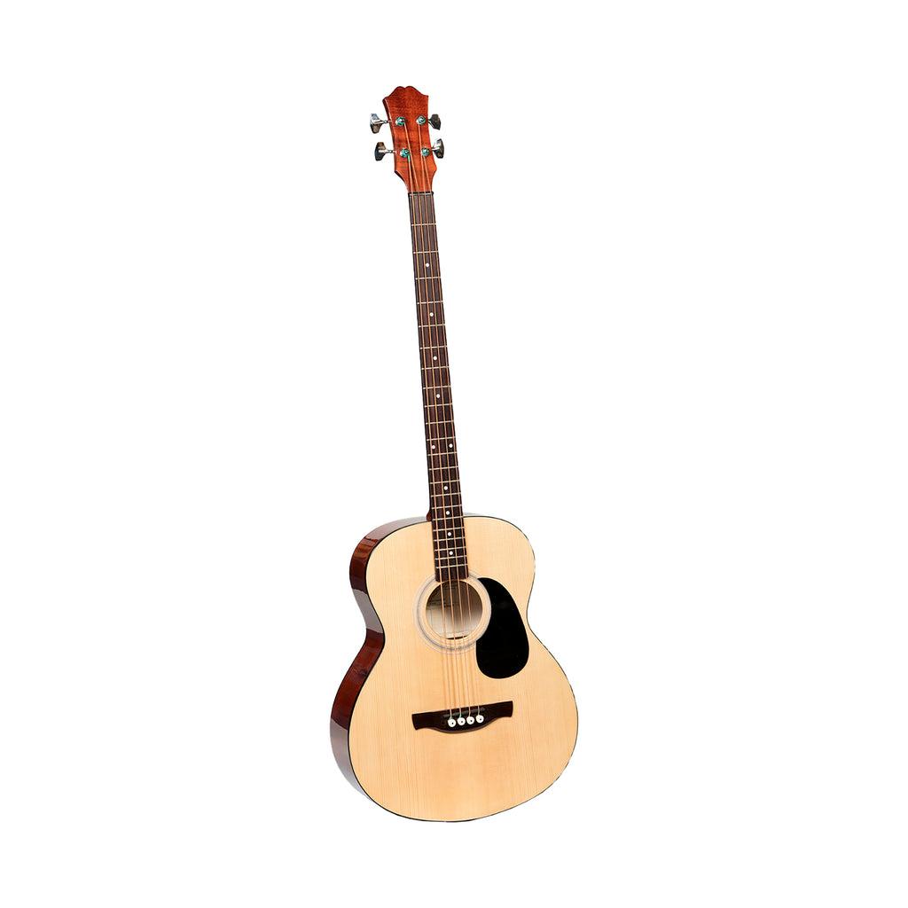 Muzikkon Jumbo Acoustic Bass Guitar, 4 String