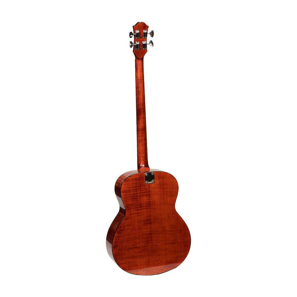 Muzikkon Jumbo Acoustic Bass Guitar, 4 String