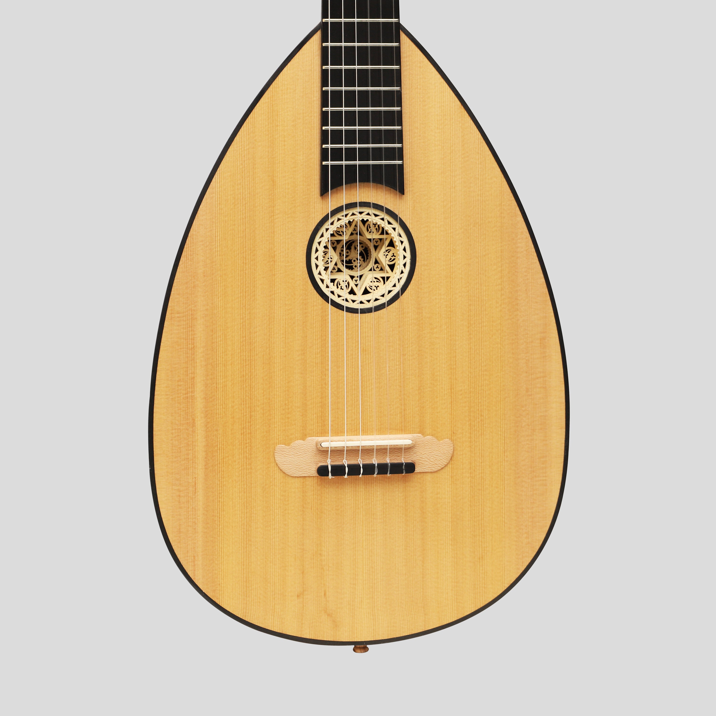 MUZIKKON LUTE GUITAR, 6 STRING WALNUT