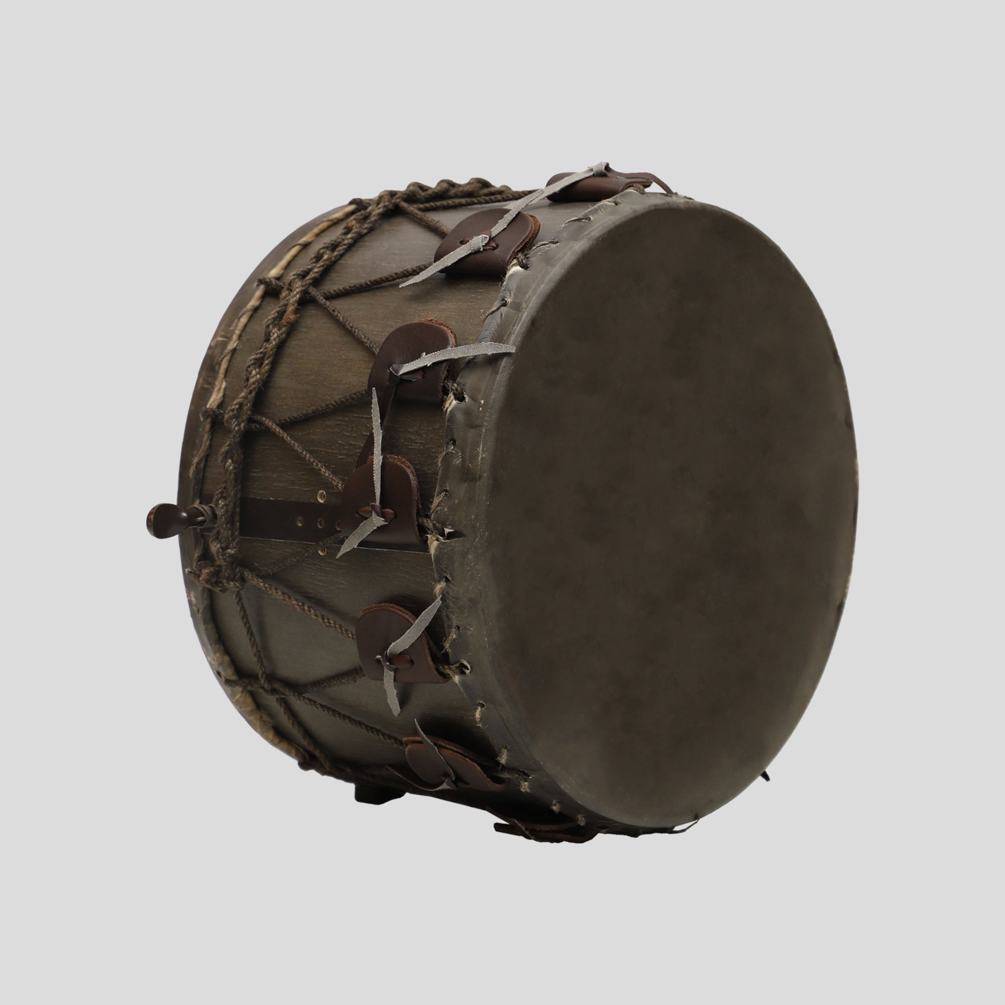 Muzikkon Medieval Drum 12"X8" Small with Short Body Ebony Finish