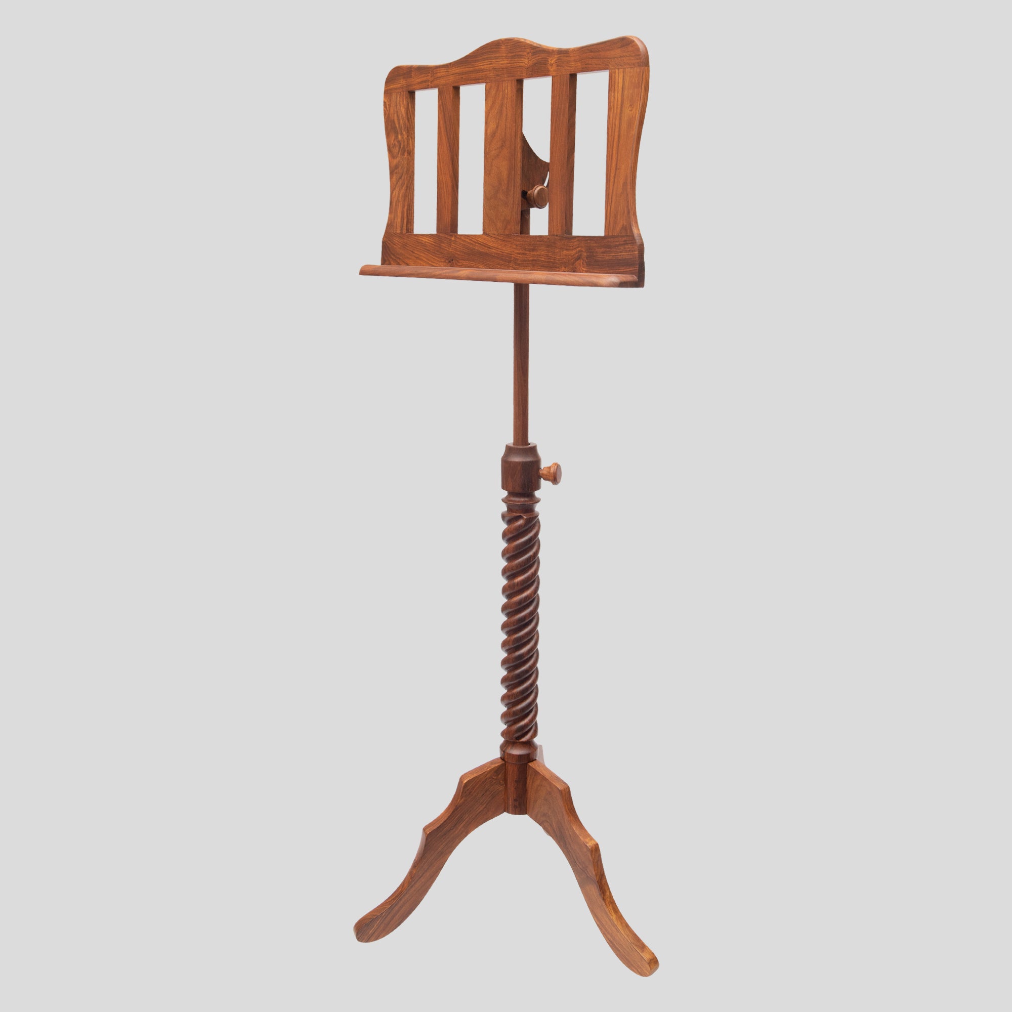 Muzikkon Single Tray Sprial Music Stand Rosewood