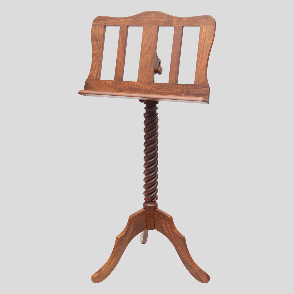 Muzikkon Single Tray Sprial Music Stand Rosewood