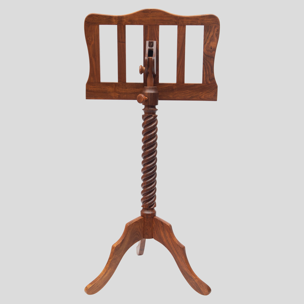 Muzikkon Single Tray Sprial Music Stand Rosewood