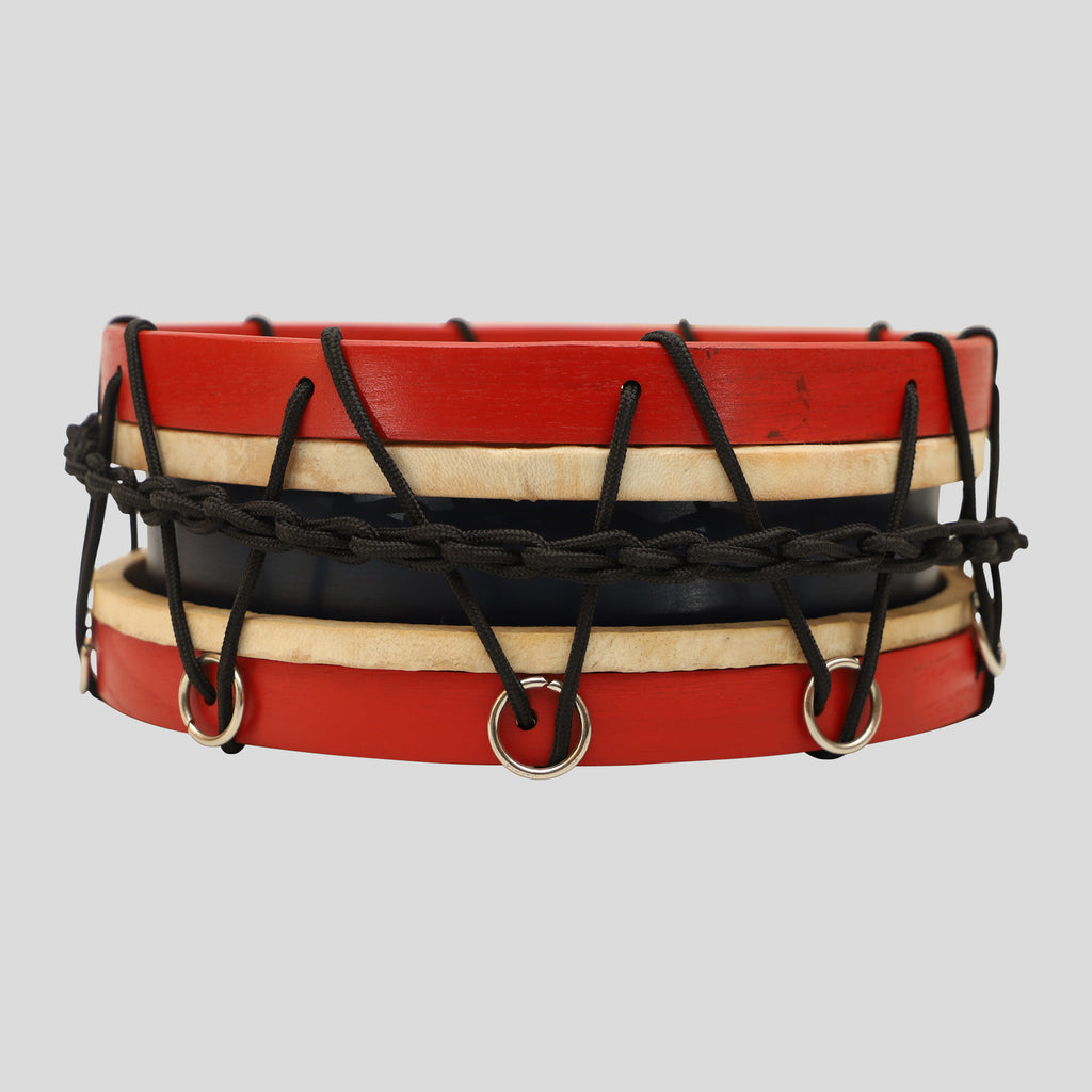 MUZIKKON TABOR DRUM 10 INCH RED
