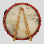 MUZIKKON TABOR DRUM 10 INCH RED