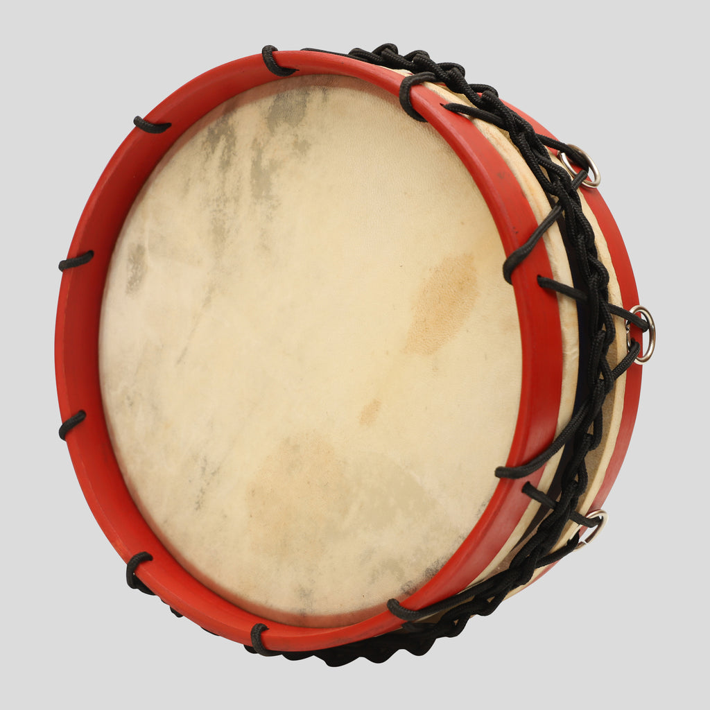 MUZIKKON TABOR DRUM 10 INCH RED