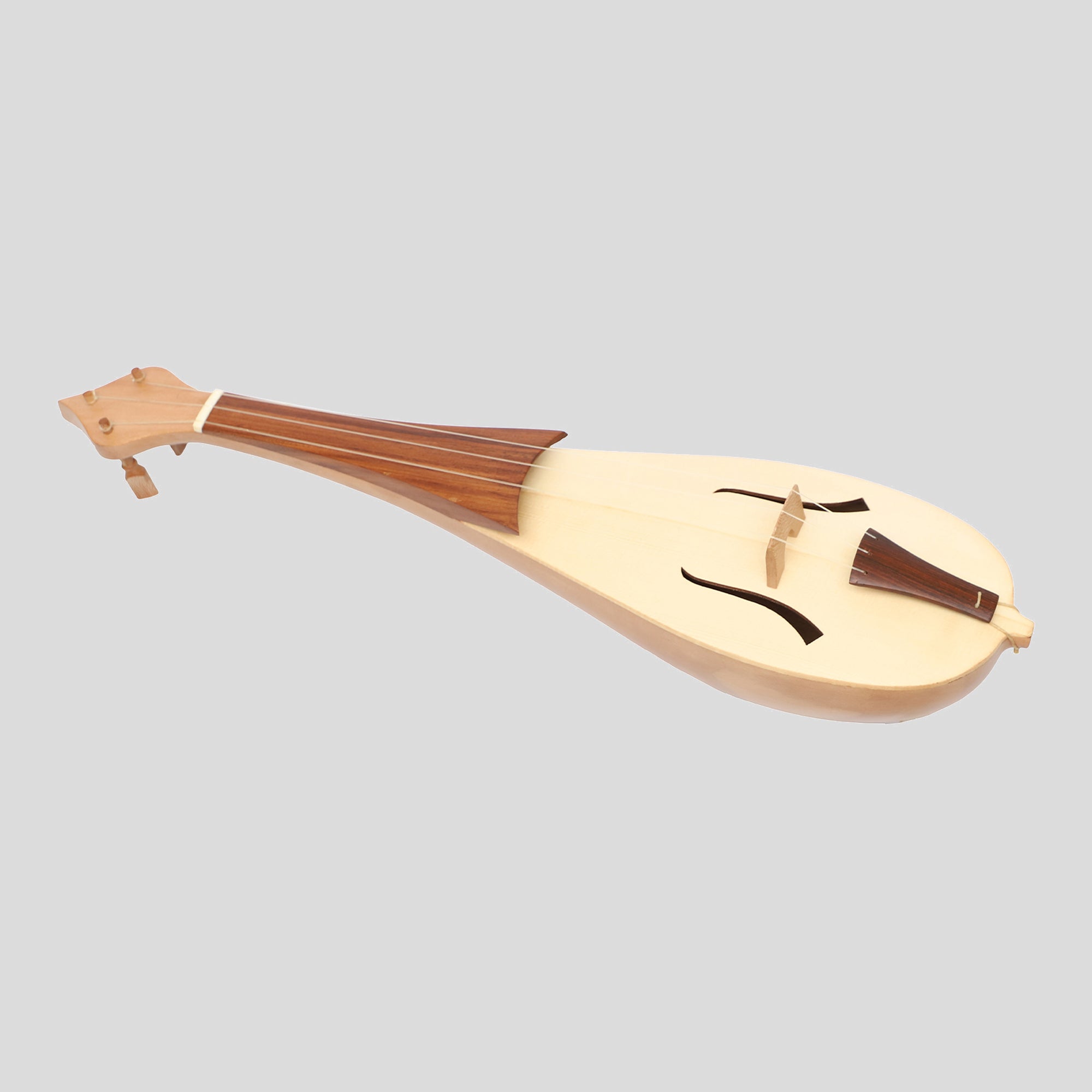 Muzikkon Tenor Rebec, 3 String Lacewood