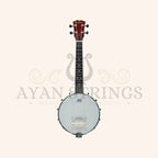 New Heartland 4 string Banjolele Banjo Ukulele 23 inch Concert Mahogany - Stringed Instruments